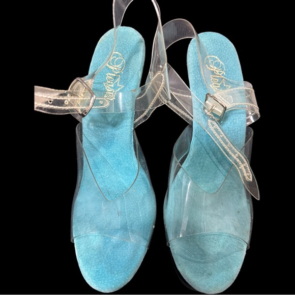 Pleaser Flamingo 7" HEEL WITH 2 3/4" PLATFORM ANKLE STRAP SANDAL - Picture 3 of 5